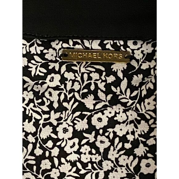 Woman’s MICHAEL Michael Kors SZ S Black/White Floral Print Stylish Dress - Picture 4 of 5